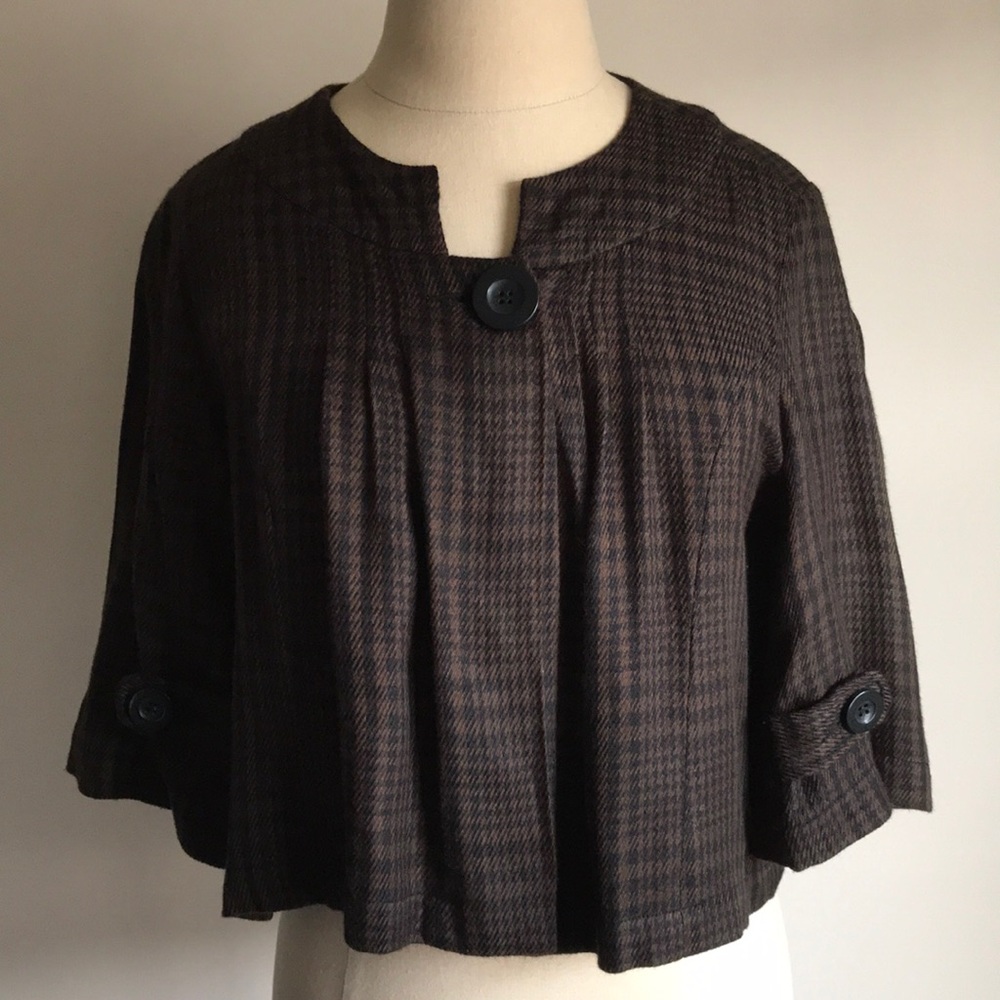 Plaid Cropped Jacket